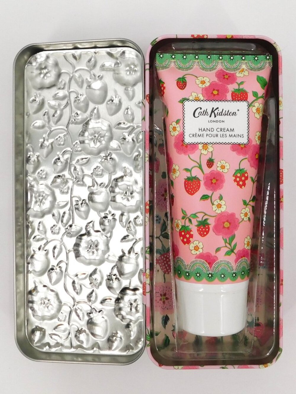 NEW Cath Kidston Strawberries & Cream Hand Cream & Floral Tin UK Gift Set